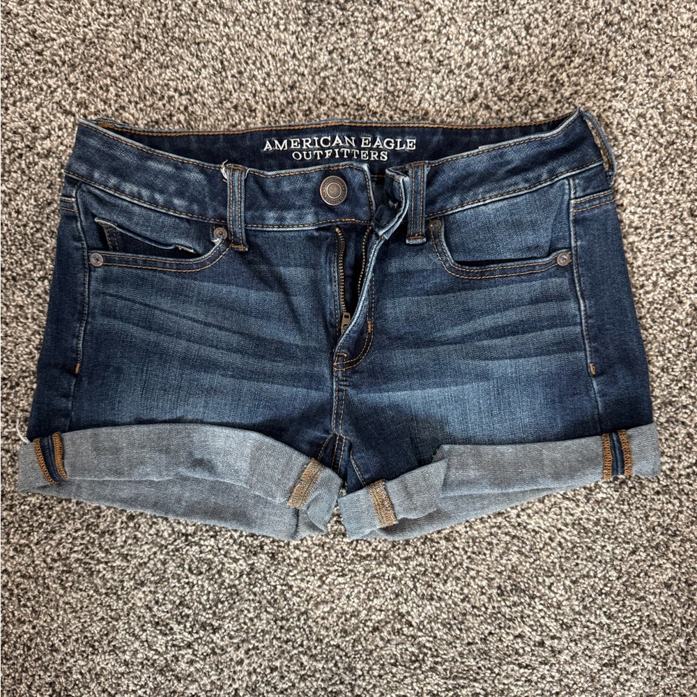 American Eagle Outfitters Dark Blue Jean Shorts